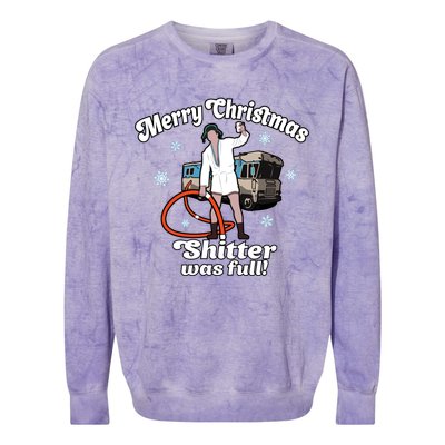 Christmas Vacation Merry Christmas Shitters Full Christmas Ugly Colorblast Crewneck Sweatshirt