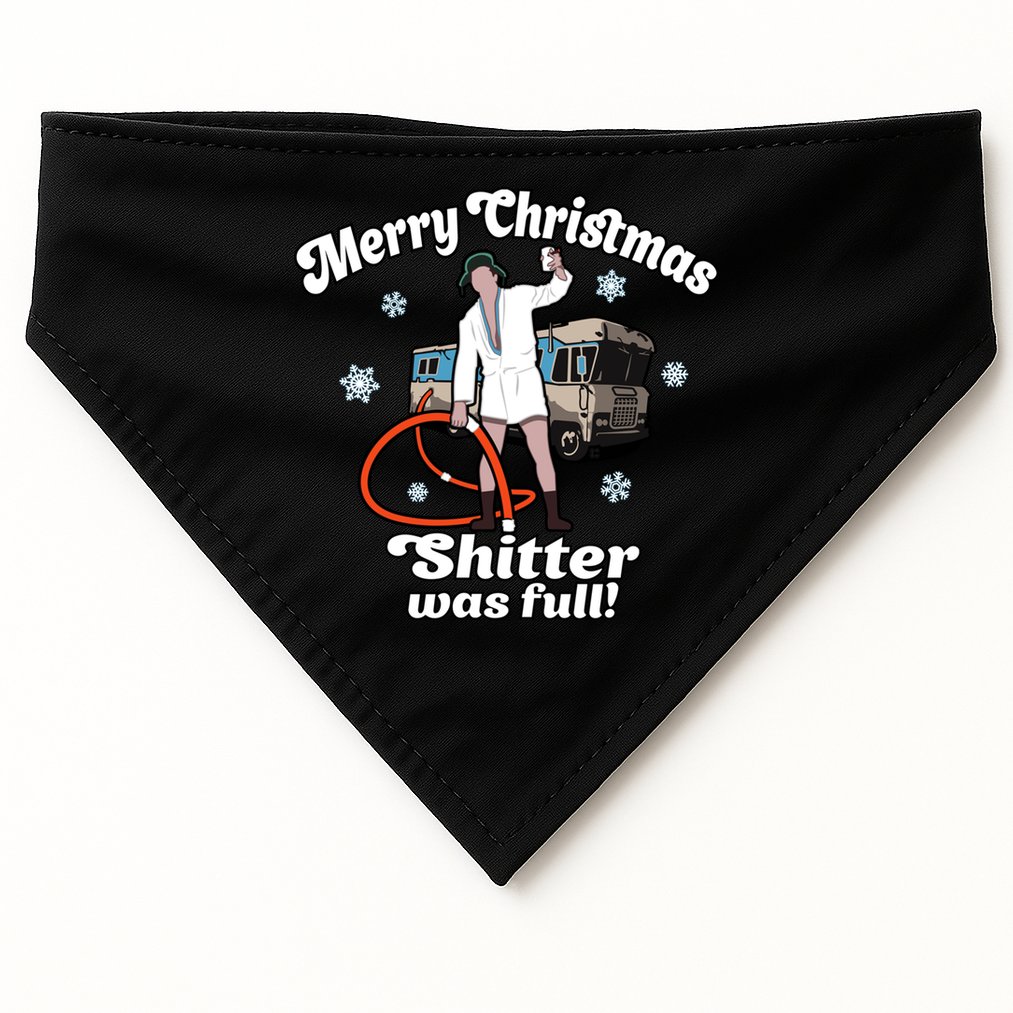 Christmas Vacation Merry Christmas Shitters Full Christmas Ugly USA-Made Doggie Bandana