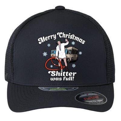 Christmas Vacation Merry Christmas Shitters Full Christmas Ugly Flexfit Unipanel Trucker Cap