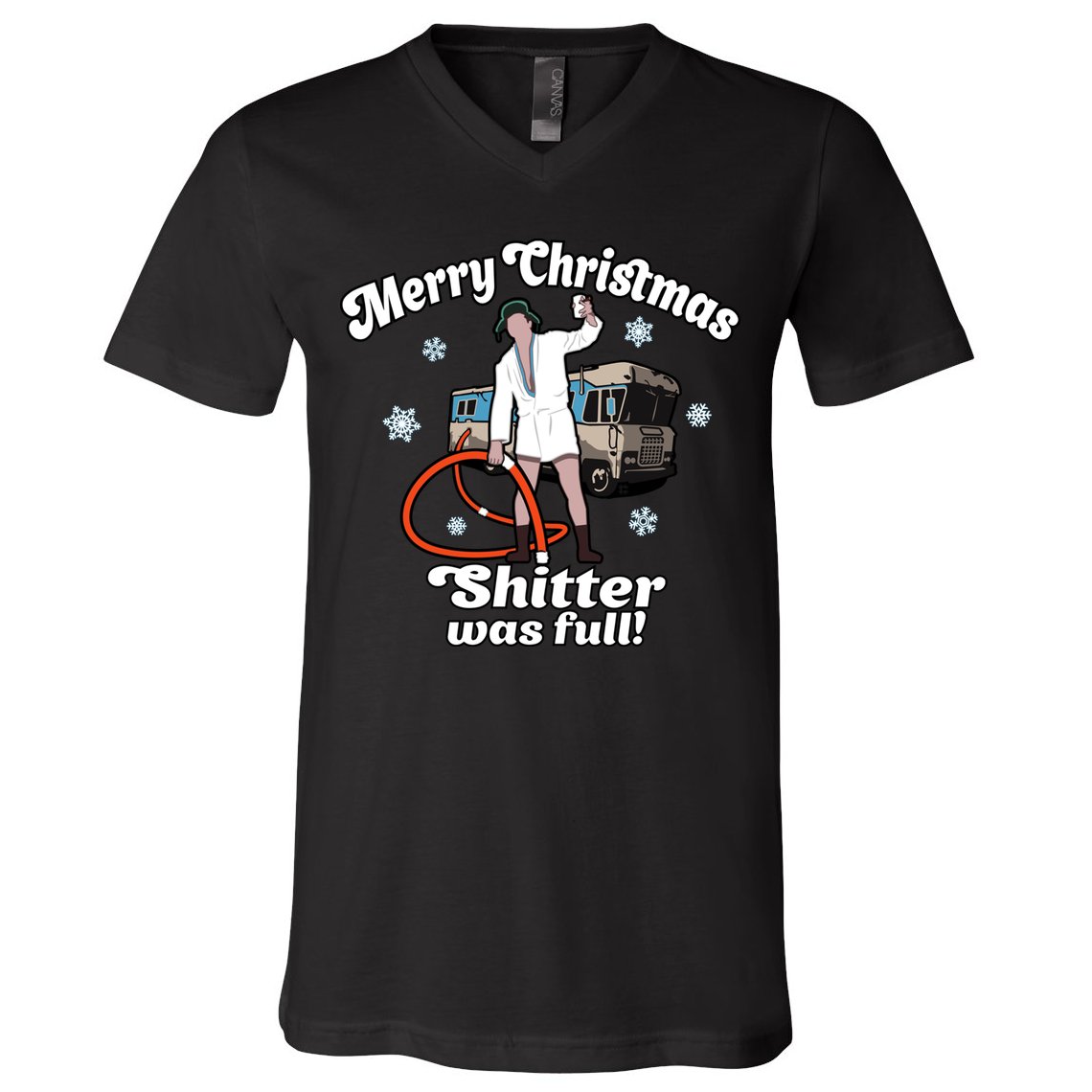 Christmas Vacation Merry Christmas Shitters Full Christmas Ugly V-Neck T-Shirt