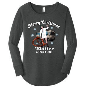 Christmas Vacation Merry Christmas Shitters Full Christmas Ugly Women's Perfect Tri Tunic Long Sleeve Shirt