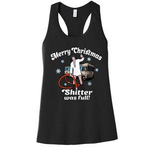 Christmas Vacation Merry Christmas Shitters Full Christmas Ugly Women's Racerback Tank