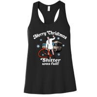 Christmas Vacation Merry Christmas Shitters Full Christmas Ugly Women's Racerback Tank