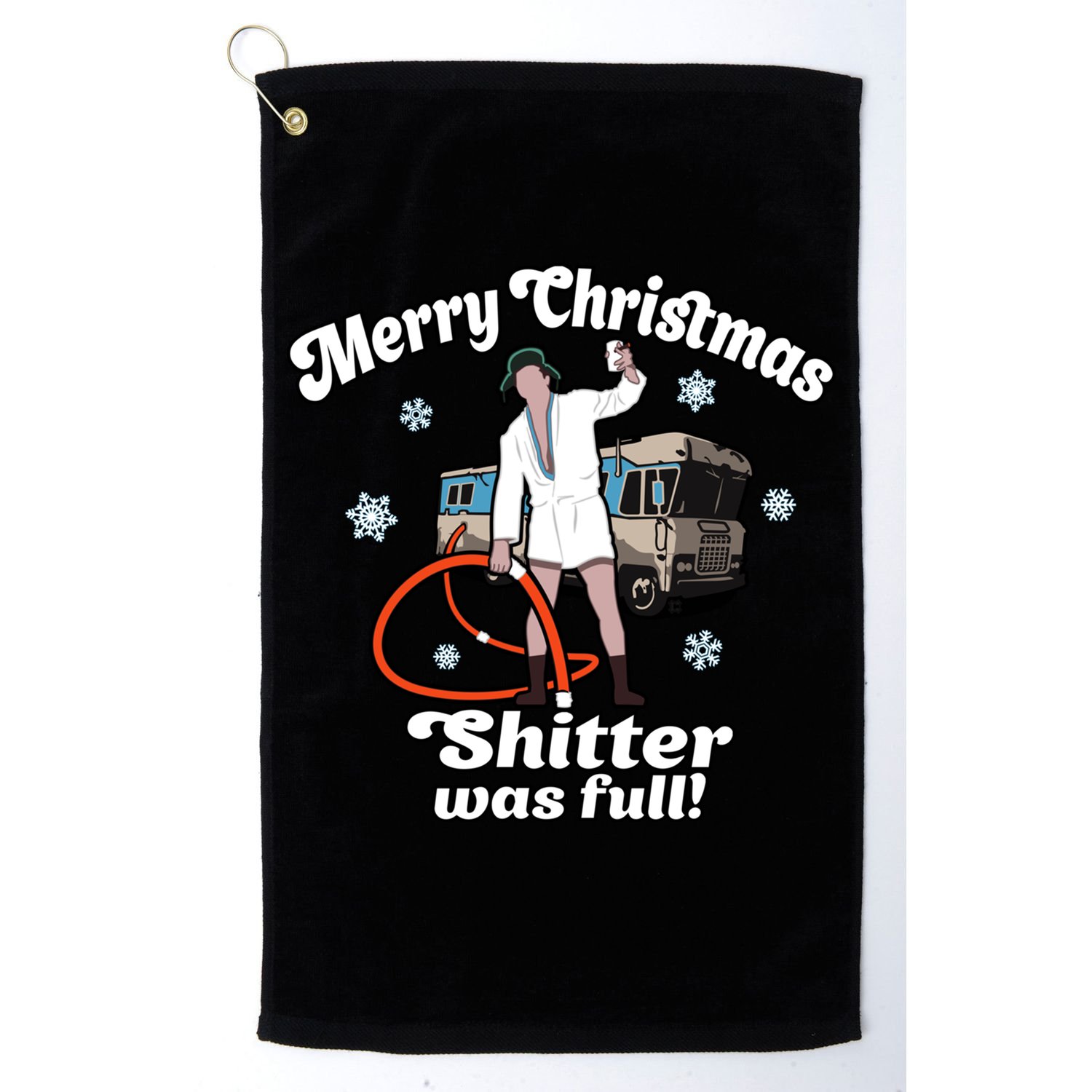 Christmas Vacation Merry Christmas Shitters Full Christmas Ugly Golf Towel