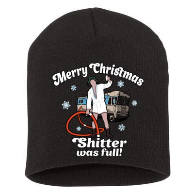 Christmas Vacation Merry Christmas Shitters Full Christmas Ugly Short Acrylic Beanie