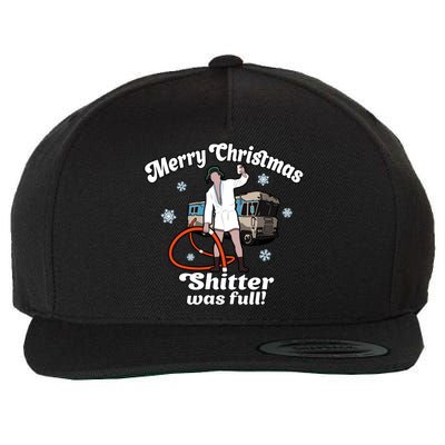 Christmas Vacation Merry Christmas Shitters Full Christmas Ugly Wool Snapback Cap