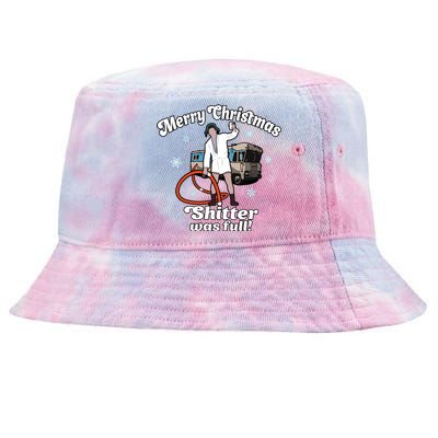 Christmas Vacation Merry Christmas Shitters Full Christmas Ugly Tie-Dyed Bucket Hat