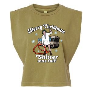 Christmas Vacation Merry Christmas Shitters Full Christmas Ugly Garment-Dyed Women's Muscle Tee