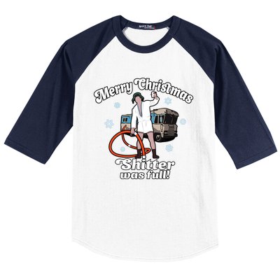 Christmas Vacation Merry Christmas Shitters Full Christmas Ugly Baseball Sleeve Shirt