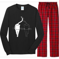 Meow Cat Shirt Meow Kitty Funny Cats Mom And Cat Dad Long Sleeve Pajama Set