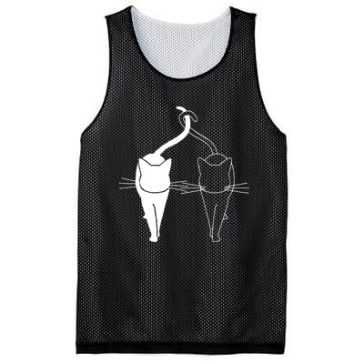 Meow Cat Shirt Meow Kitty Funny Cats Mom And Cat Dad Mesh Reversible Basketball Jersey Tank