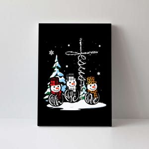 Merry Christmas Snowmen Faith Hope Love Christmas Canvas