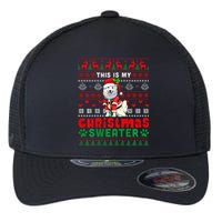 My Christmas Sweater Costume Santa Samoyed Lover Owner Flexfit Unipanel Trucker Cap