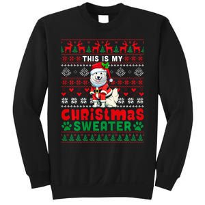 My Christmas Sweater Costume Santa Samoyed Lover Owner Sweatshirt