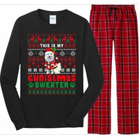 My Christmas Sweater Costume Santa Samoyed Lover Owner Long Sleeve Pajama Set