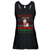 My Christmas Sweater Costume Santa Samoyed Lover Owner Ladies Essential Flowy Tank