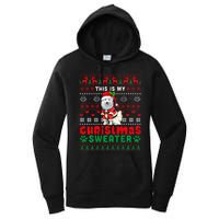 My Christmas Sweater Costume Santa Samoyed Lover Owner Women's Pullover Hoodie