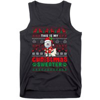 My Christmas Sweater Costume Santa Samoyed Lover Owner Tank Top