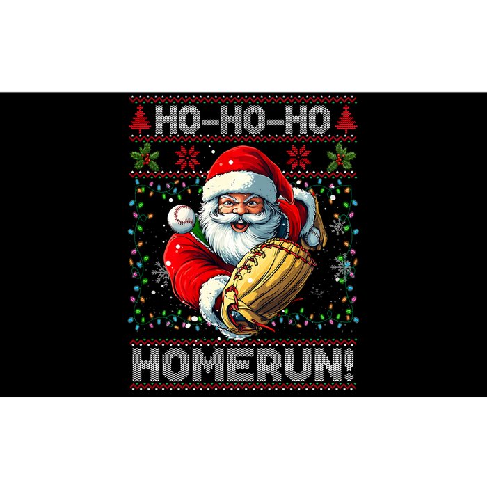 Merry Christmas Santa Playing Baseball For Ballplayers Bumper Sticker