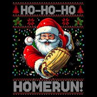 Merry Christmas Santa Playing Baseball For Ballplayers Flat Bill Trucker Hat