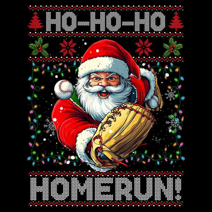 Merry Christmas Santa Playing Baseball For Ballplayers Flat Bill Trucker Hat