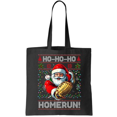 Merry Christmas Santa Playing Baseball For Ballplayers Bag