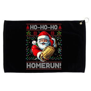 Merry Christmas Santa Playing Baseball For Ballplayers Grommeted Golf Towel