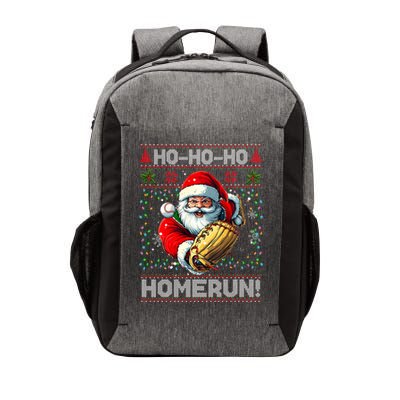 Merry Christmas Santa Playing Baseball For Ballplayers Vector Backpack
