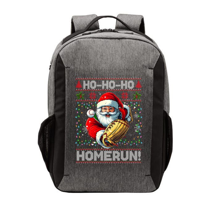 Merry Christmas Santa Playing Baseball For Ballplayers Vector Backpack