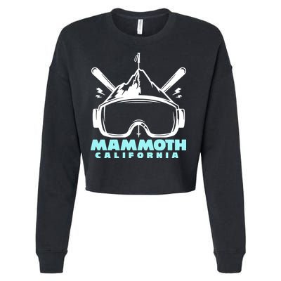 Mammoth California Skiing Cropped Pullover Crew