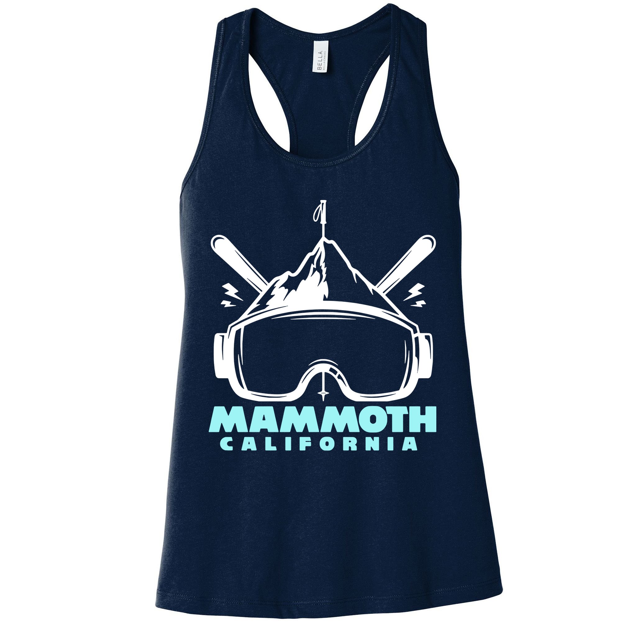 Mammoth California Skiing Womens Tank Top