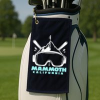 Mammoth California Skiing Golf Towel