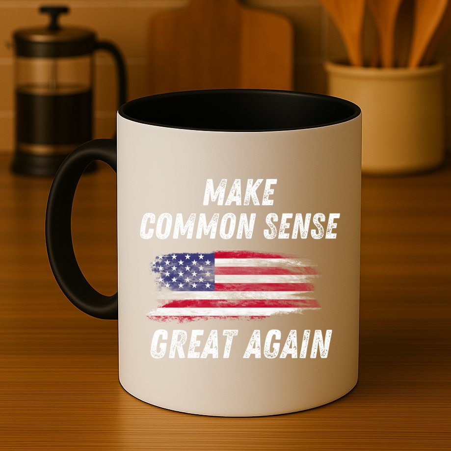 Make Common Sense Great Again Funny Saying Trending Gift Mug