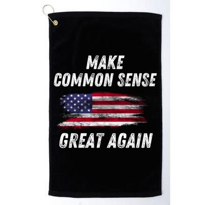 Make Common Sense Great Again Funny Saying Trending Gift Golf Towel