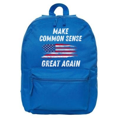 Make Common Sense Great Again Funny Saying Trending Gift 16 in Basic Backpack