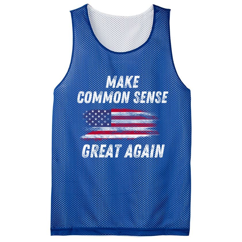 Make Common Sense Great Again Funny Saying Trending Gift Mesh Reversible Basketball Jersey Tank