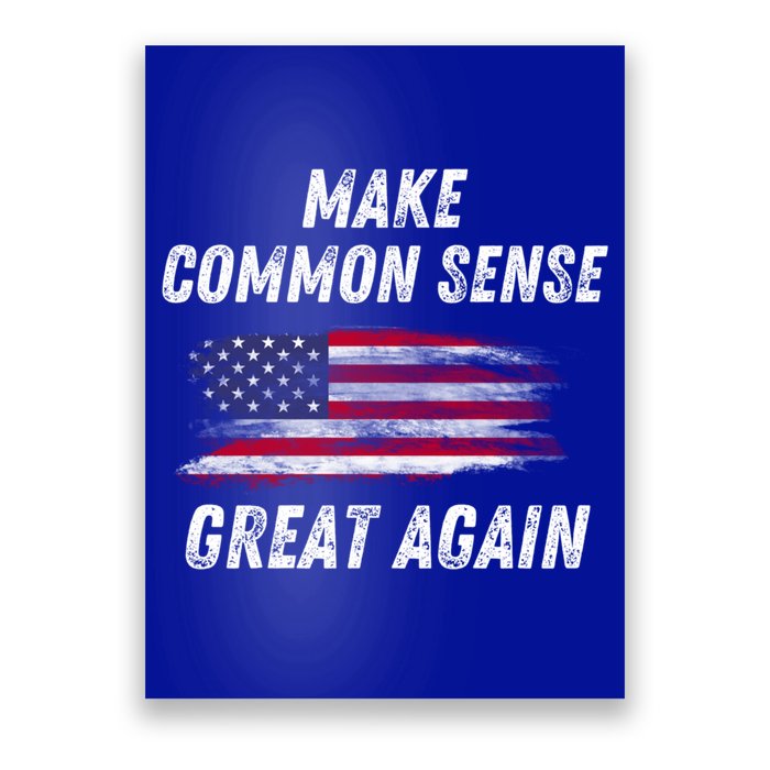 Make Common Sense Great Again Funny Saying Trending Gift Poster