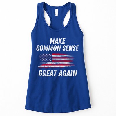 Make Common Sense Great Again Funny Saying Trending Gift Womens Tank Top