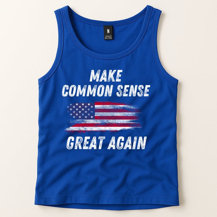 Make Common Sense Great Again Funny Saying Trending Gift Tank Top