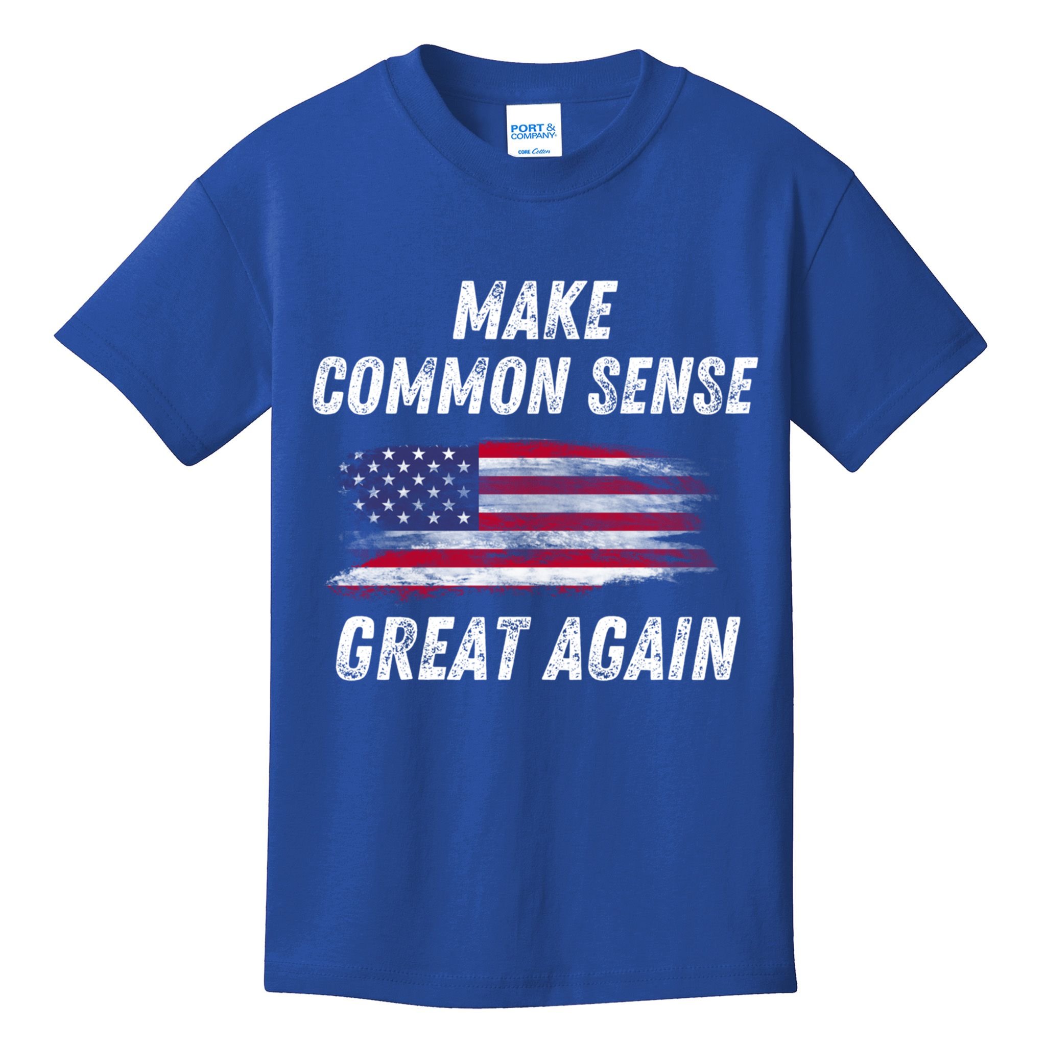 Make Common Sense Great Again Funny Saying Trending Gift Kids T-Shirt