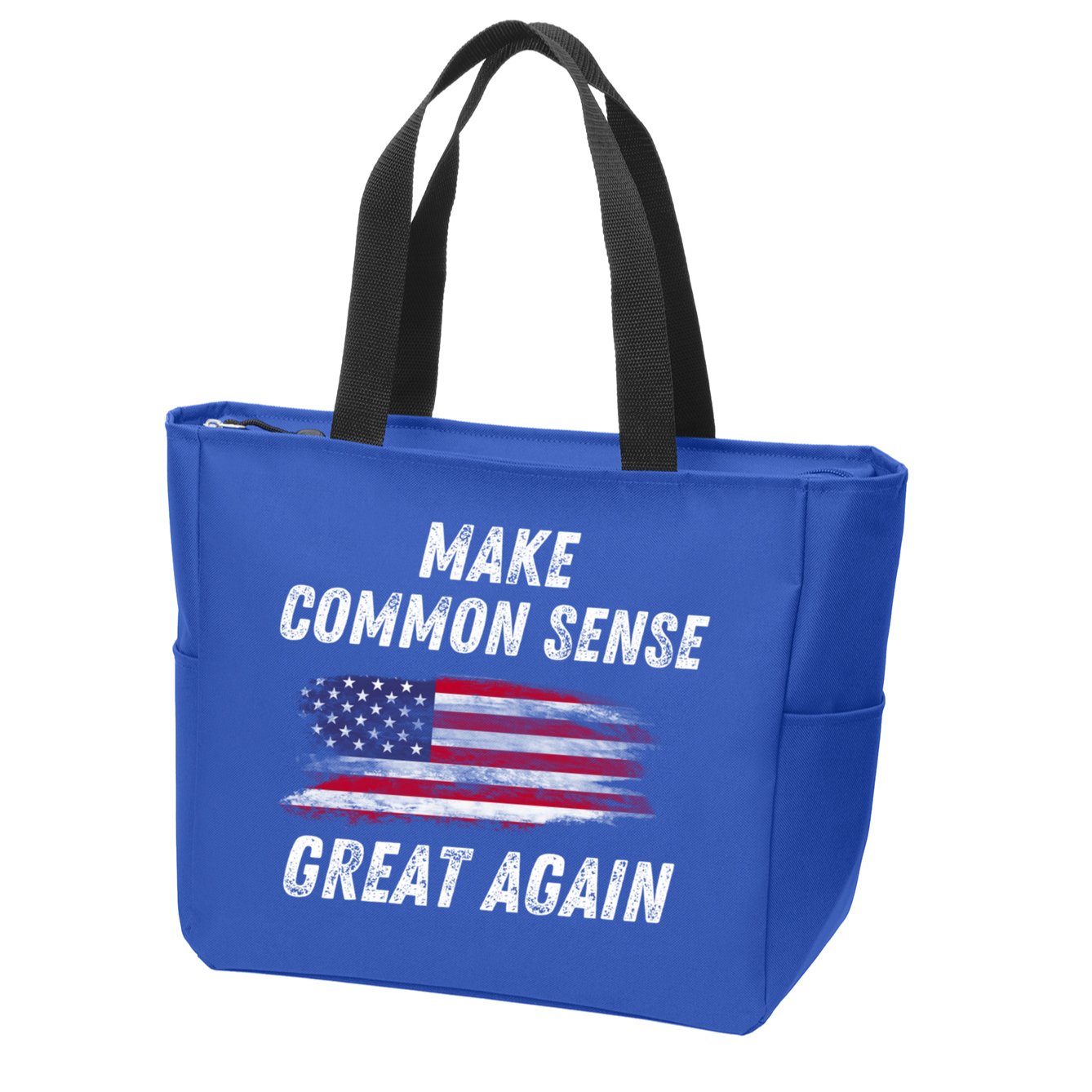 Make Common Sense Great Again Funny Saying Trending Gift Zip Tote Bag