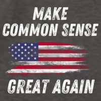 Make Common Sense Great Again Funny Saying Trending Gift Vector Backpack