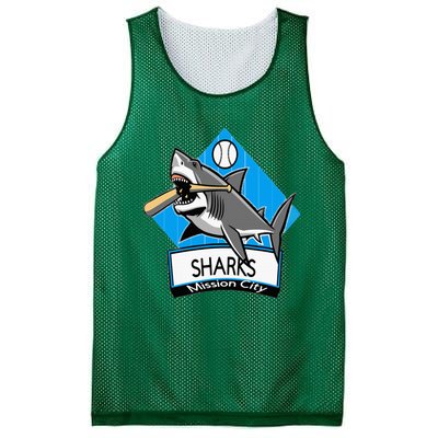 Mission City Sharks Baseball Mesh Reversible Basketball Jersey Tank