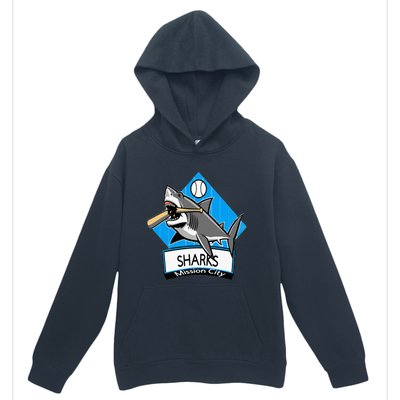 Mission City Sharks Baseball Urban Pullover Hoodie