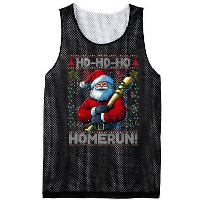 Merry Christmas Santa Playing Baseball For Ballplayers Mesh Reversible Basketball Jersey Tank