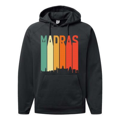 Madras Chennai Skyline Tamil Language Culture Performance Fleece Hoodie