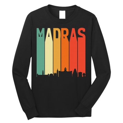 Madras Chennai Skyline Tamil Language Culture Long Sleeve Shirt