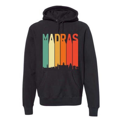 Madras Chennai Skyline Tamil Language Culture Premium Hoodie