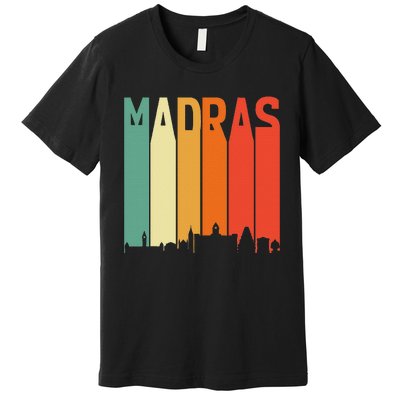 Madras Chennai Skyline Tamil Language Culture Premium T-Shirt