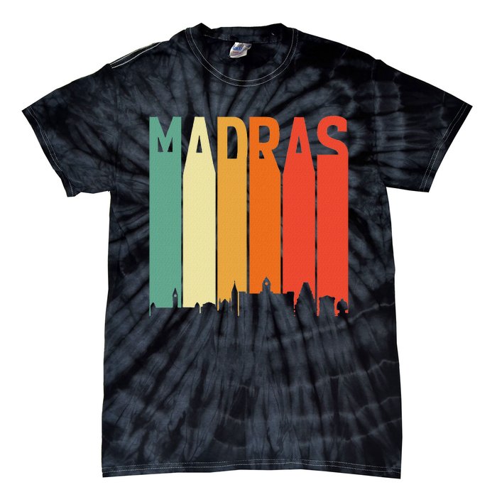 Madras Chennai Skyline Tamil Language Culture Tie-Dye T-Shirt